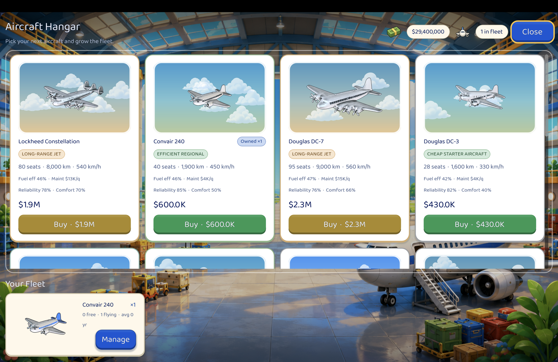 Aviator screenshot 2